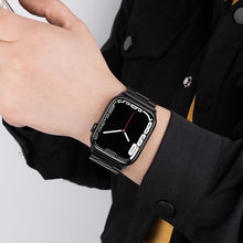 Заредете изображение във визуализатора на галерията – HOCO strap for Apple Watch 38/40/41mm Grand steel WA10 black
