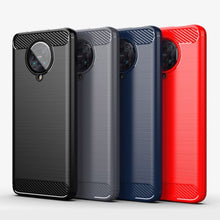 Заредете изображение във визуализатора на галерията – Carbon Case Flexible Cover TPU Case for Xiaomi Redmi K30 Pro / Poco F2 Pro blue - TopMag

