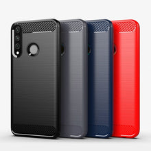 Заредете изображение във визуализатора на галерията – Carbon Case Flexible Cover TPU Case for Huawei Y6p blue - TopMag
