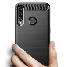 Заредете изображение във визуализатора на галерията – Carbon Case Flexible Cover TPU Case for Huawei Y6p blue - TopMag
