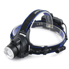 Заредете изображение във визуализатора на галерията – T6 Headlamp with contactless switch LED Zoom black - TopMag
