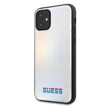 Заредете изображение във визуализатора на галерията – Guess GUHCN61BLD iPhone 11 6.1" / Xr silver/silver hard case Iridescent
