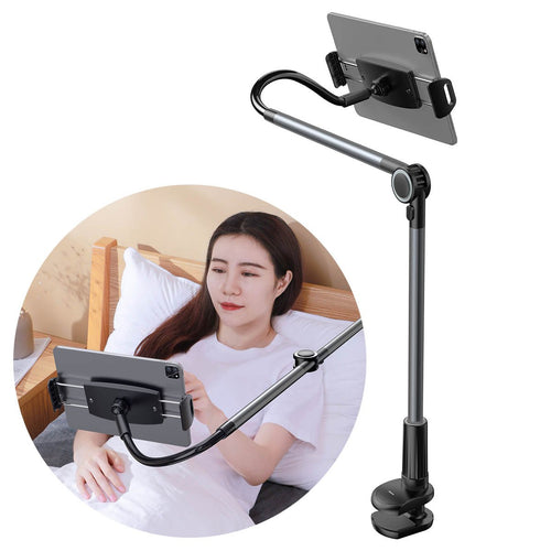 Baseus Otaku life rotary adjustment lazy holder Applicable for phone and tablet gray (SULR-B0G) - TopMag