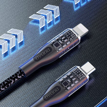 Заредете изображение във визуализатора на галерията – Fast charging cable 30W 1m USB-C - Lightning Dudao L22 - gray
