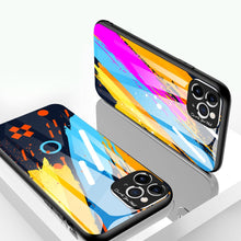 Заредете изображение във визуализатора на галерията – Color Glass Case Durable Cover with Tempered Glass Back and camera cover iPhone 11 Pro Max pattern 1 - TopMag
