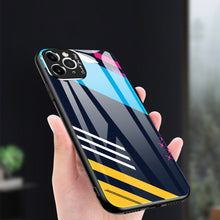 Заредете изображение във визуализатора на галерията – Color Glass Case Durable Cover with Tempered Glass Back and camera cover iPhone 11 Pro Max pattern 2 - TopMag
