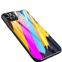 Заредете изображение във визуализатора на галерията – Color Glass Case Durable Cover with Tempered Glass Back and camera cover iPhone 11 Pro Max pattern 3 - TopMag
