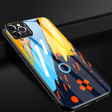 Заредете изображение във визуализатора на галерията – Color Glass Case Durable Cover with Tempered Glass Back and camera cover iPhone 11 Pro pattern 5 - TopMag
