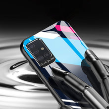 Заредете изображение във визуализатора на галерията – Color Glass Case Durable Cover with Tempered Glass Back and camera cover Samsung Galaxy A71 pattern 1 - TopMag
