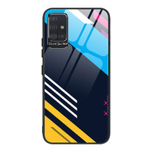 Заредете изображение във визуализатора на галерията – Color Glass Case Durable Cover with Tempered Glass Back and camera cover Samsung Galaxy A71 pattern 2 - TopMag

