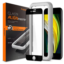 Заредете изображение във визуализатора на галерията – TEMPERED GLASS SPIGEN ALM GLASS FC IPHONE 7/8 / SE 2022 / SE 2020 BLACK
