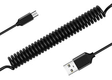 Заредете изображение във визуализатора на галерията – Cable coiled  - USB to Micro USB - 2A 1 metre black
