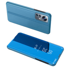 Заредете изображение във визуализатора на галерията – Clear View Case cover for Xiaomi 12 Lite blue flip cover
