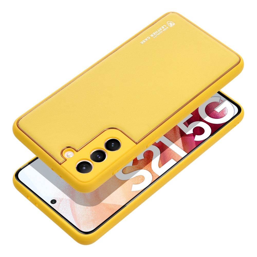 LEATHER Case for SAMSUNG Galaxy A54 5G yellow