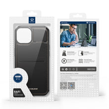 Заредете изображение във визуализатора на галерията – 3in1 Wallet Case with Stand for iPhone 15 MagSafe RFID Blocking Dux Ducis Rafi Mag - Black
