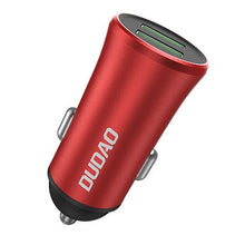Заредете изображение във визуализатора на галерията – Dudao 3,4A smart car charger 2x USB red (R6S red) - TopMag
