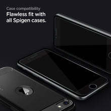Заредете изображение във визуализатора на галерията – TEMPERED GLASS SPIGEN GLASS FC 2-PACK IPHONE 7/8 / SE 2022 / SE 2020 BLACK - TopMag
