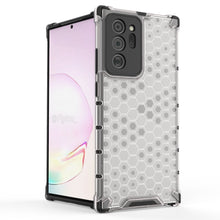 Заредете изображение във визуализатора на галерията – Honeycomb Case armor cover with TPU Bumper for Samsung Galaxy Note 20 transparent - TopMag
