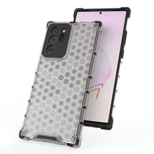 Заредете изображение във визуализатора на галерията – Honeycomb Case armor cover with TPU Bumper for Samsung Galaxy Note 20 transparent - TopMag
