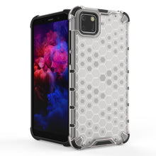 Заредете изображение във визуализатора на галерията – Honeycomb Case armor cover with TPU Bumper for Huawei Y5p transparent - TopMag
