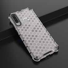 Заредете изображение във визуализатора на галерията – Honeycomb Case armor cover with TPU Bumper for Huawei Y6p transparent - TopMag
