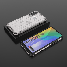 Заредете изображение във визуализатора на галерията – Honeycomb Case armor cover with TPU Bumper for Huawei Y6p transparent - TopMag
