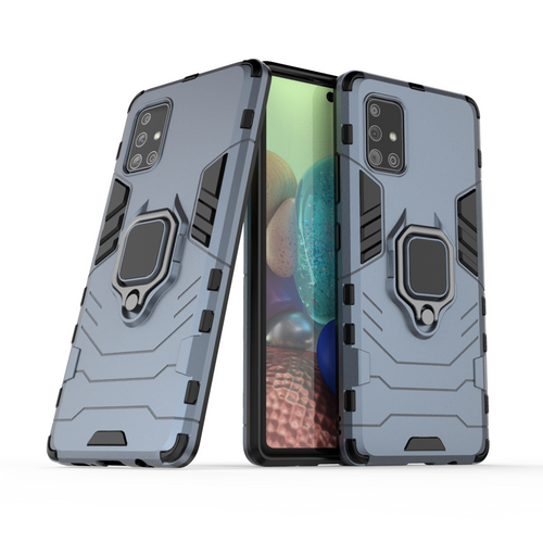 Ring Armor Case Kickstand Tough Rugged Cover for Samsung Galaxy A71 5G blue - TopMag