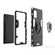 Заредете изображение във визуализатора на галерията – Ring Armor Case Kickstand Tough Rugged Cover for Samsung Galaxy A71 5G blue - TopMag
