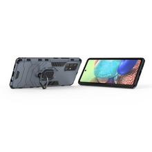 Заредете изображение във визуализатора на галерията – Ring Armor Case Kickstand Tough Rugged Cover for Samsung Galaxy A71 5G blue - TopMag
