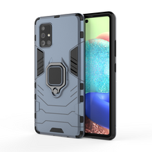 Заредете изображение във визуализатора на галерията – Ring Armor Case Kickstand Tough Rugged Cover for Samsung Galaxy A71 5G blue - TopMag
