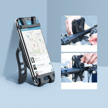 Заредете изображение във визуализатора на галерията – Ugreen silicone motorcycle bike phone holder on handlebar black (LP116 30489) - TopMag
