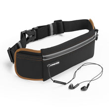 Заредете изображение във визуализатора на галерията – Ugreen running belt reflective reflectors waist bag for phone case with earphone outlet black (20818 lp112) - TopMag
