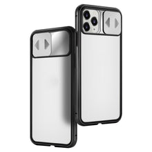 Заредете изображение във визуализатора на галерията – Wozinsky Magnetic Cam Slider Case Full Body Cover built-in front glass lens rotector for Huawei P40 black - TopMag
