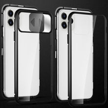 Заредете изображение във визуализатора на галерията – Wozinsky Magnetic Cam Slider Case Full Body Cover built-in front glass lens rotector for Huawei P40 black - TopMag
