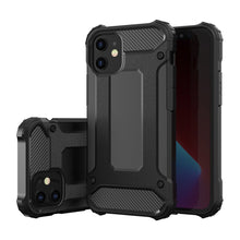 Заредете изображение във визуализатора на галерията – Hybrid Armor Case Tough Rugged Cover for iPhone 12 Pro / iPhone 12 black - TopMag
