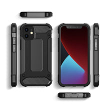 Заредете изображение във визуализатора на галерията – Hybrid Armor Case Tough Rugged Cover for iPhone 12 Pro / iPhone 12 black - TopMag
