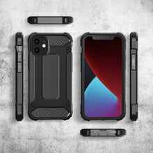 Заредете изображение във визуализатора на галерията – Hybrid Armor Case Tough Rugged Cover for iPhone 12 Pro / iPhone 12 black - TopMag

