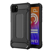 Заредете изображение във визуализатора на галерията – Hybrid Armor Case Tough Rugged Cover for Huawei Y5p black - TopMag
