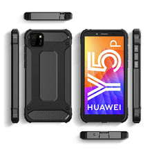 Заредете изображение във визуализатора на галерията – Hybrid Armor Case Tough Rugged Cover for Huawei Y5p black - TopMag
