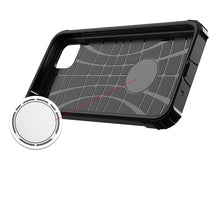 Заредете изображение във визуализатора на галерията – Hybrid Armor Case Tough Rugged Cover for Huawei Y5p black - TopMag
