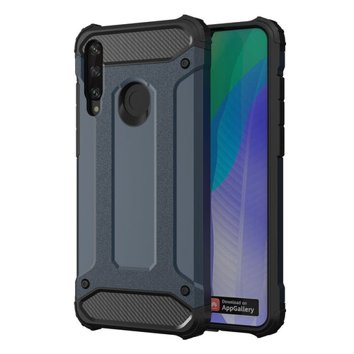Hybrid Armor Case Tough Rugged Cover for Huawei Y6p blue - TopMag