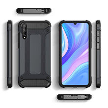 Заредете изображение във визуализатора на галерията – Hybrid Armor Case Tough Rugged Cover for Huawei P Smart S / Y8p black - TopMag
