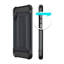 Заредете изображение във визуализатора на галерията – Hybrid Armor Case Tough Rugged Cover for Huawei P Smart S / Y8p black - TopMag
