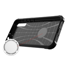 Заредете изображение във визуализатора на галерията – Hybrid Armor Case Tough Rugged Cover for Huawei P Smart S / Y8p black - TopMag
