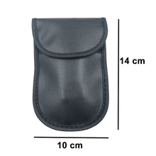 Заредете изображение във визуализатора на галерията – Anti-theft Car Key Pouch Radio Blocking Pouch Keyless Faraday Box Faraday Cage 14cm with 10cm Black - TopMag
