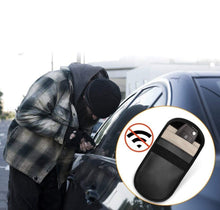 Заредете изображение във визуализатора на галерията – Anti-theft Car Key Pouch Radio Blocking Pouch Keyless Faraday Box Faraday Cage 14cm with 10cm Black - TopMag
