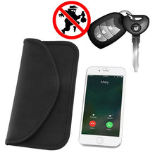 Заредете изображение във визуализатора на галерията – Anti-theft Case for Car Keys Phone Radio Blocking Faraday Box Faraday Cage 20cm x 11cm Black - TopMag
