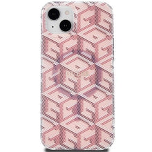 Заредете изображение във визуализатора на галерията – Original faceplate case GUESS GUHMP15MHGCUSTGP for iPhone 15 Plus (Magsafe / IML GCUBE / pink)
