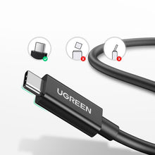 Заредете изображение във визуализатора на галерията – Ugreen cable USB Type C - USB Type C (Thunderbolt 3 - 40 Gbps / USB 3.2 Gen 2) Quick Charge Power Delivery 100 W 5 A 2 m black (US341 70952) - TopMag
