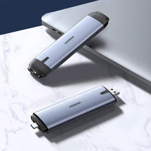 Заредете изображение във визуализатора на галерията – Ugreen M.2 SSD bay USB Type C 3.2 Gen 1 (SuperSpeed USB 5 Gbps) B key gray (CM298 70533) - TopMag
